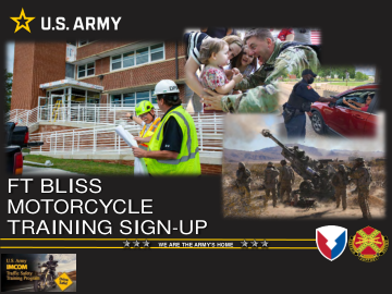 FT BLISS 摩托车训练报名 - 陆军驻地